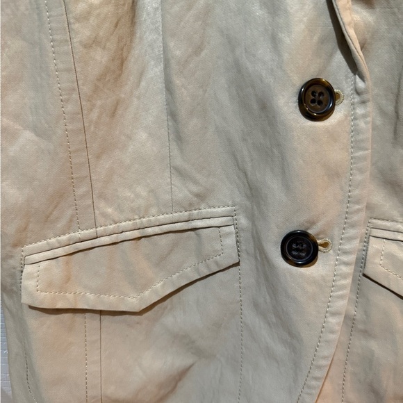 Banana Republic Tan Blazer Suit Jacket Map of NYC inside🤎 P2P 20 - Picture 5 of 10